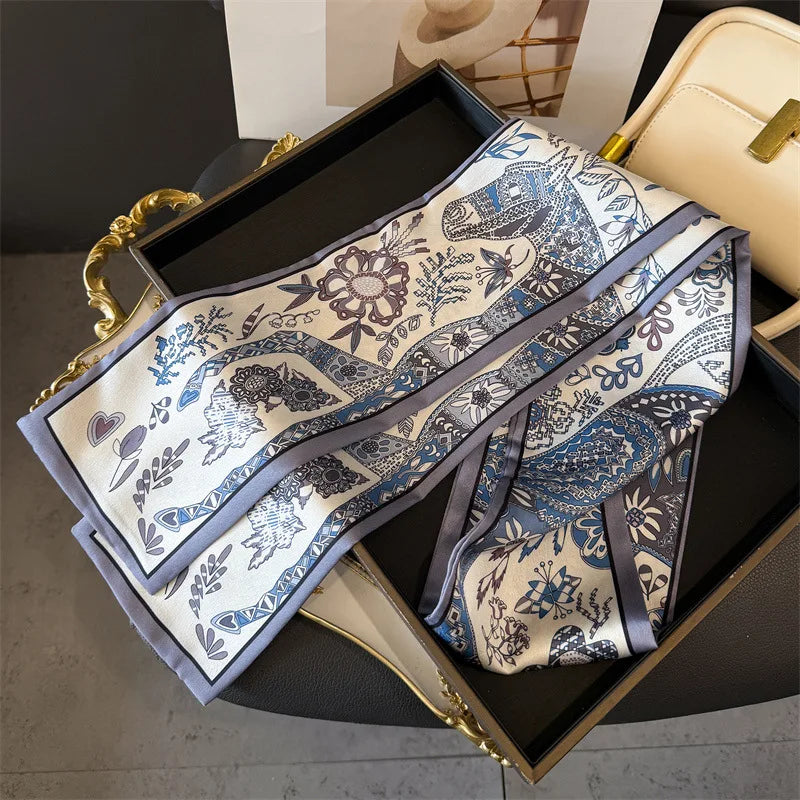 Dünner Seidenschal für Frauen – Multifunktionales Halstuch-Yabubest - Home & More