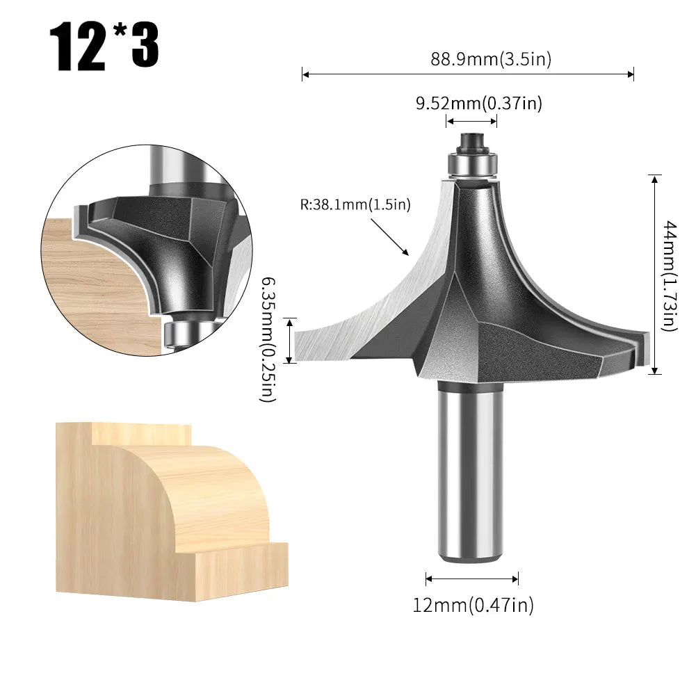 6/12mm Schaft Nut Schneiden Linie Router Bit für Holzbearbeitung