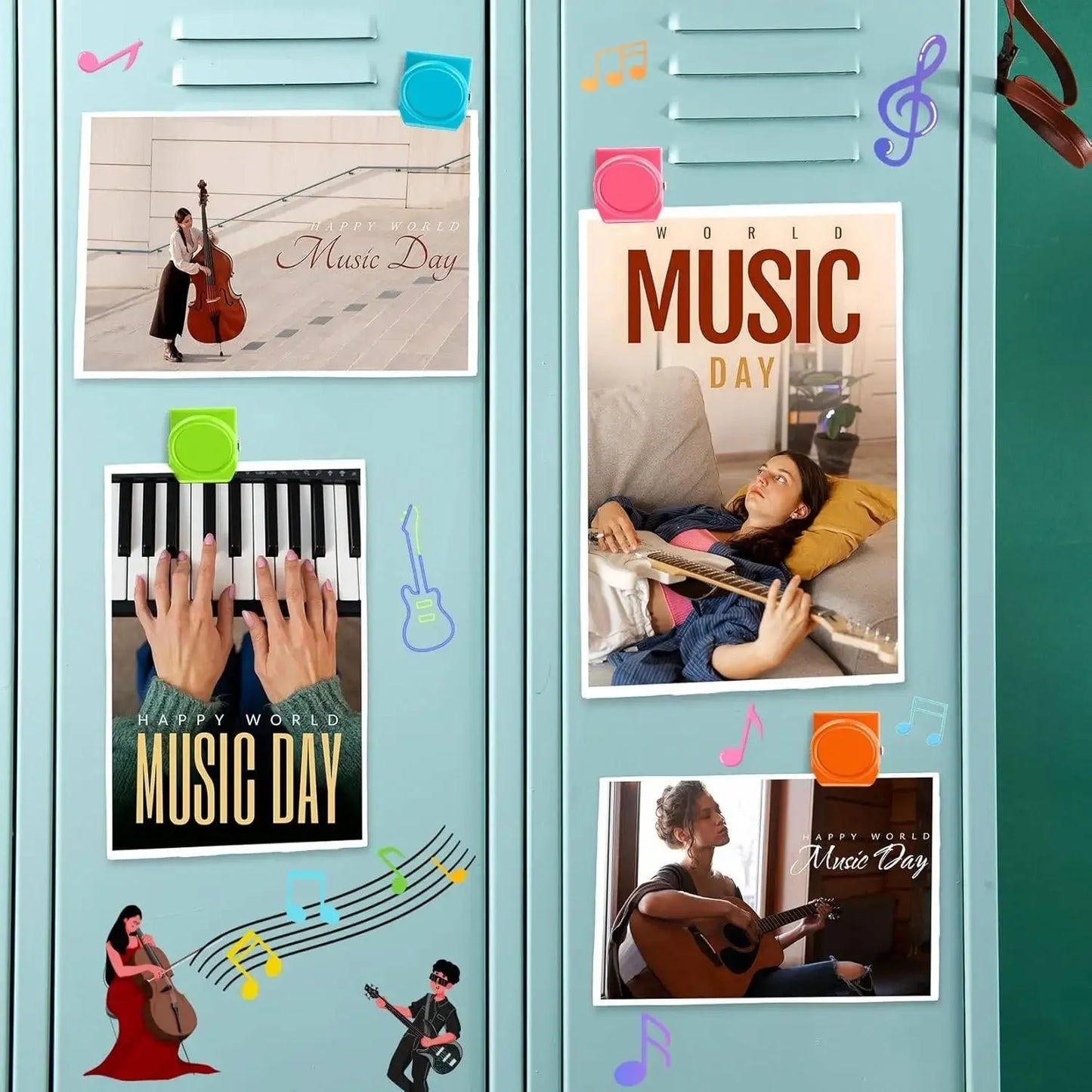 Starke Magnetklammern Set für Notizen und Fotos – 6, 12 oder 20 Stück