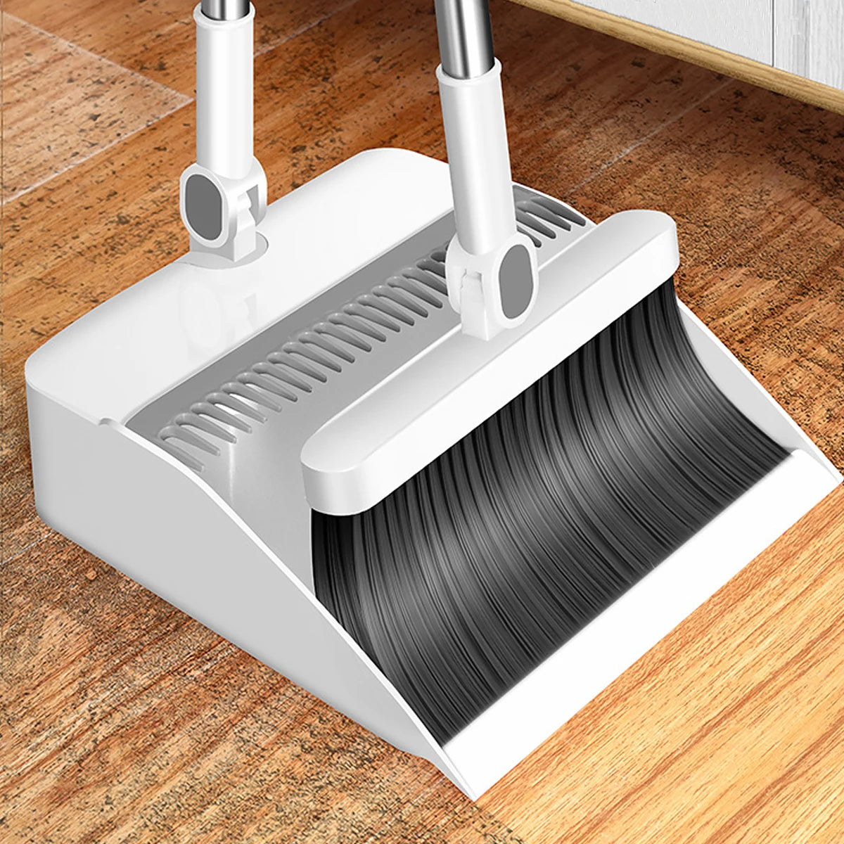 Kombinationsset Haushalt Besen und klappbare Kehrschaufel mit drehbarem Stiel
