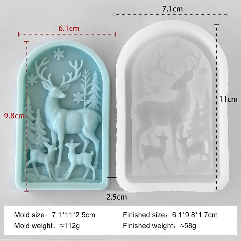 Kreative Zylinder Kerzenform für festliche Weihnachtsdeko