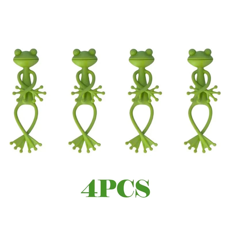 Flexibler Frosch Kabelbinder wiederverwendbar Garten Pflanzenstütze verstellbar