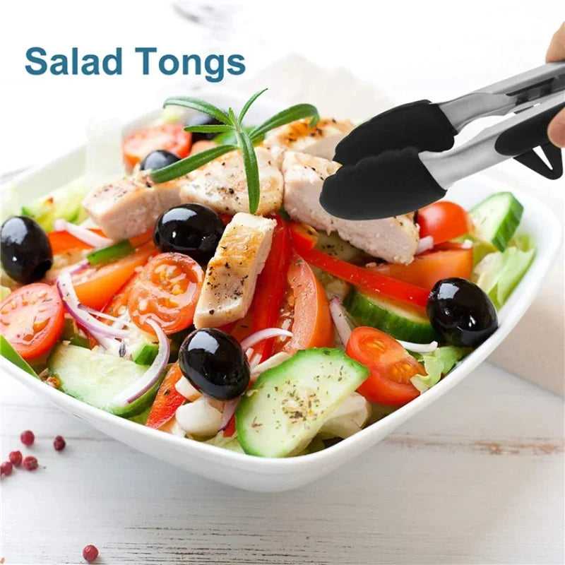 Küchenzange mit Silikonspitze aus Edelstahl 27 und 35 cm