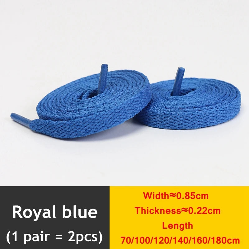 1 Paar flache verdickte Schnürsenkel für High-Top-Sneaker in 25 Farben