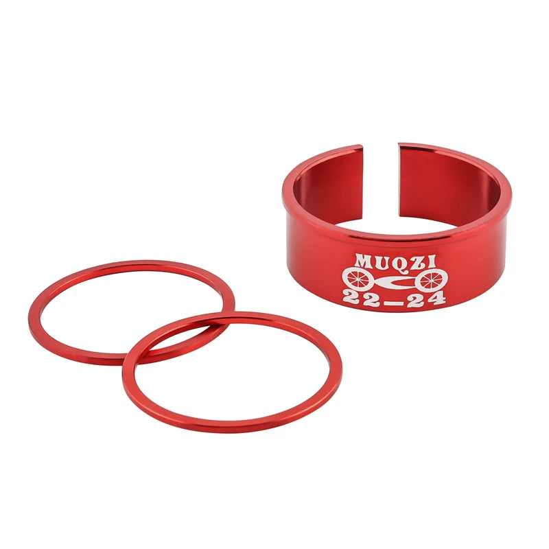 Fahrrad Tretlager Adapter 24mm auf 22mm MTB Rennrad Umwandlung Ring Aluminium