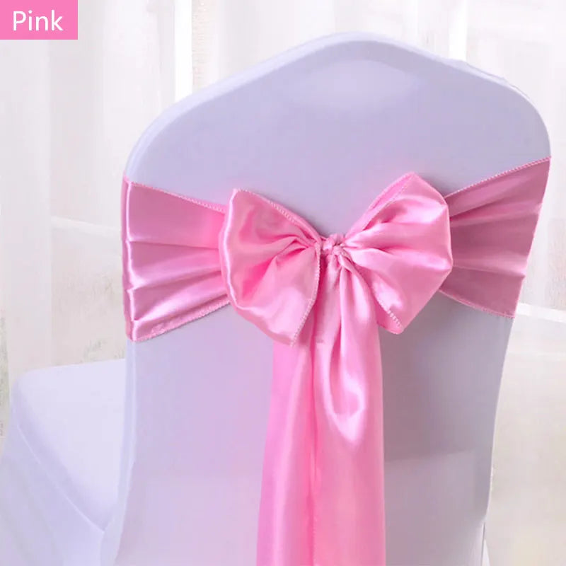Satin Stuhlschärpen für Hochzeiten und Events 50 Stück