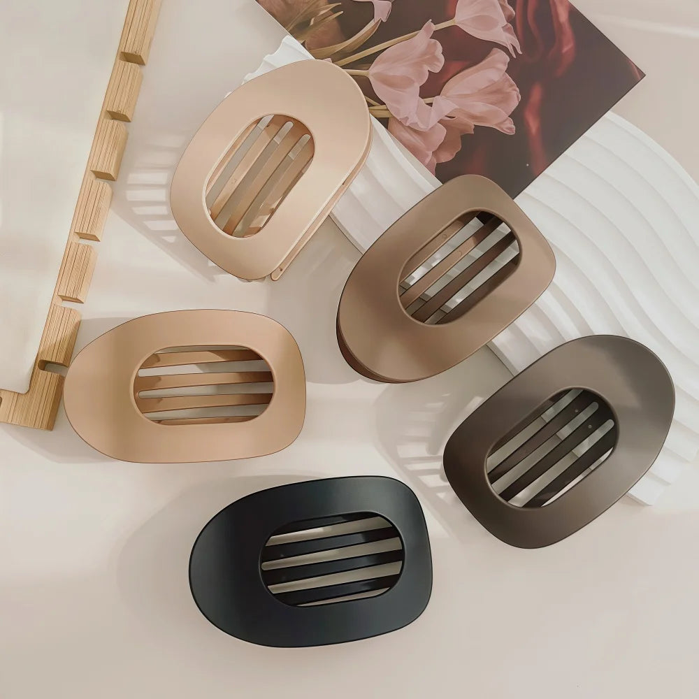 Stylische Haarklammer Leopardenmuster matt für einfachen Halt