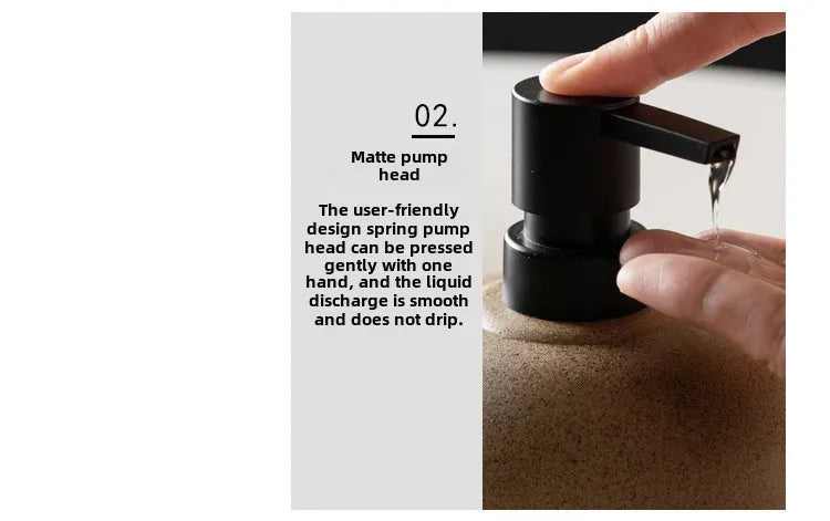 Keramik Spenderflasche für Lotion und Flüssigseife 300ml