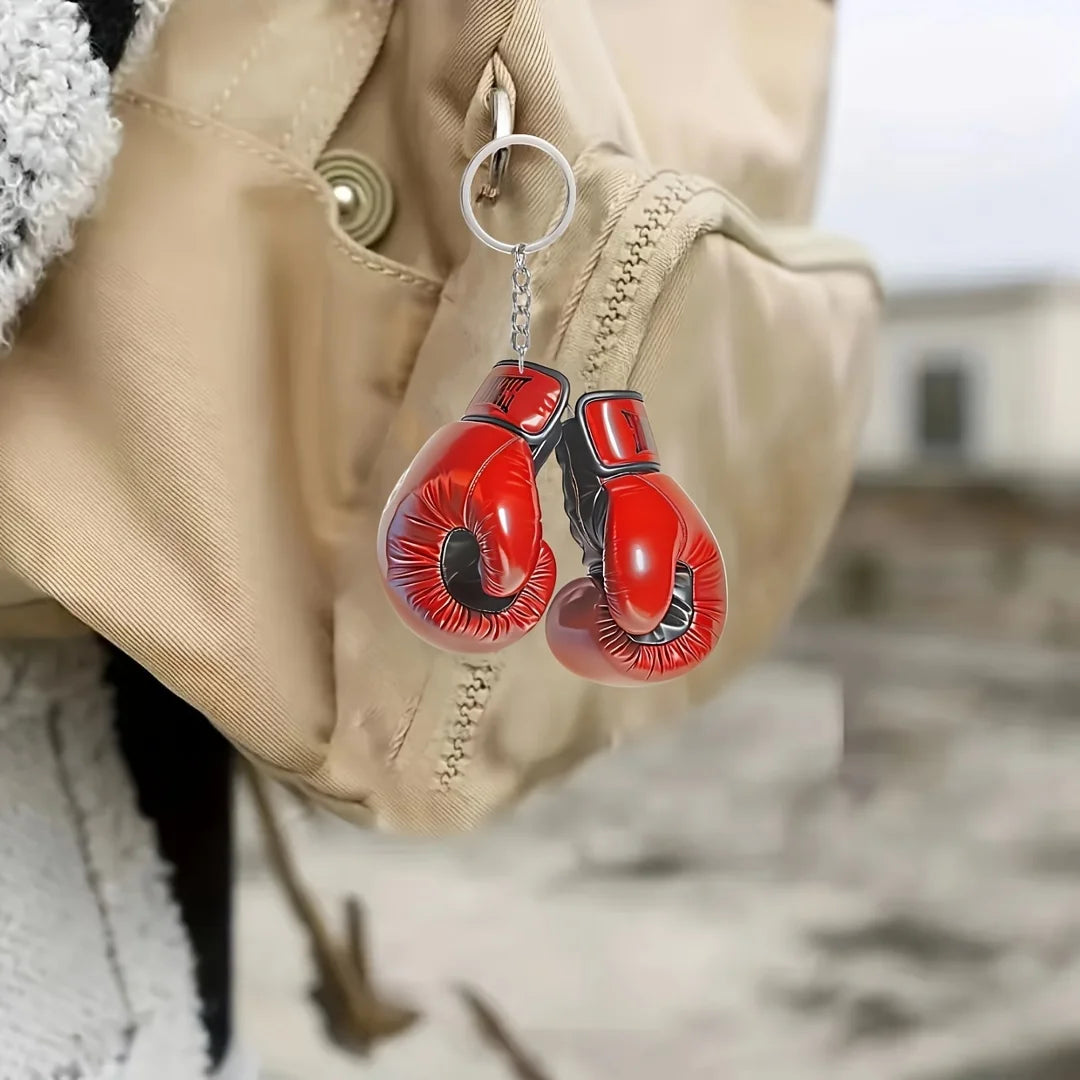 Boxhandschuh Schlüsselanhänger aus Acryl Kreativer Rucksack-Anhänger Herren