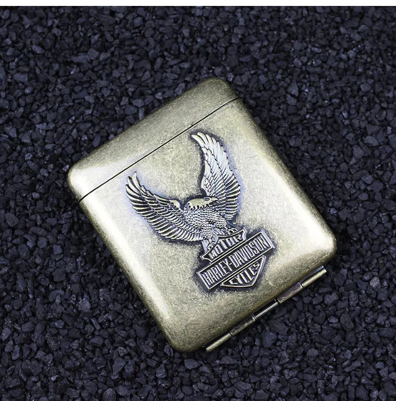 Metall Zigarettenetui mit Adler Muster für 20 Zigaretten