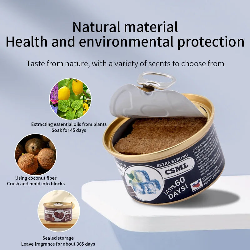 Auto Aromatherapie Holzblock Duftpaste Lufterfrischer 30-60 Tage Wahl