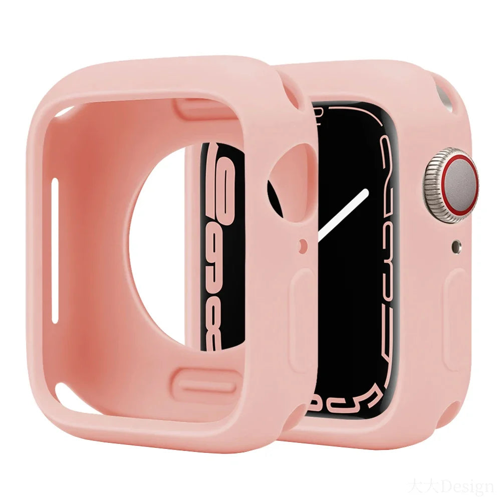 Weiche Silikon-Schutzhülle für Smartwatches 38-45 mm vielseitig passend