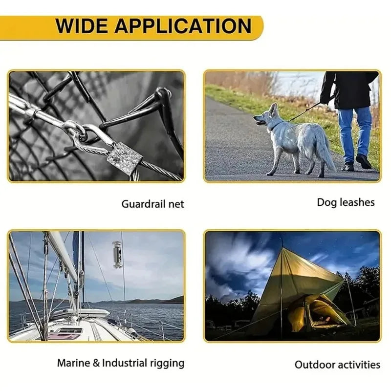 Robuste Drahtseilklemme aus Kupfer und Stahl für sichere Befestigung