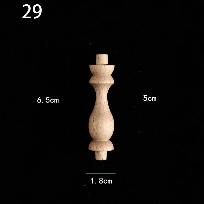 Holzapplikation Spindel Säule Dekoration für Möbel und Heim