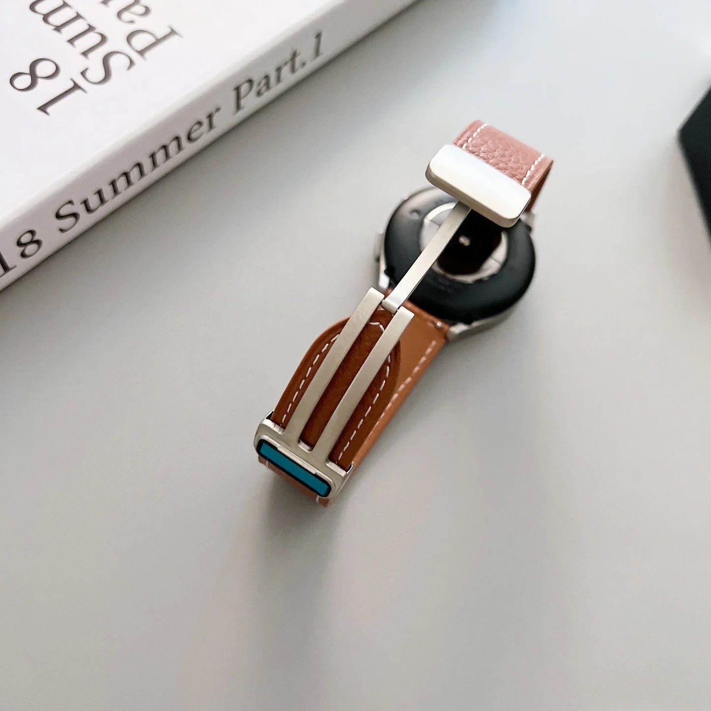 22 mm Lederarmband mit Magnetschnalle für Xiaomi Redmi Watch