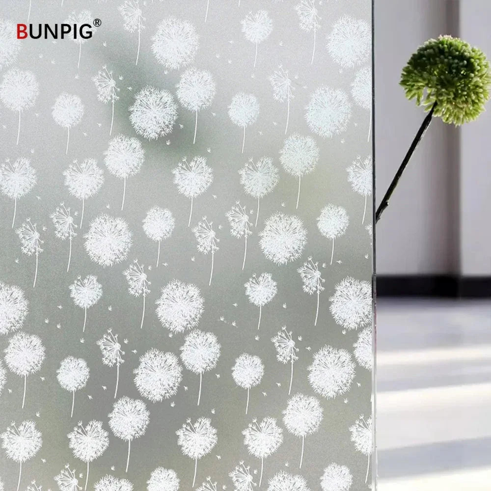 BUNPIG Fensterfolie Sichtschutz & UV-Schutz | Selbstklebend & Mattiert