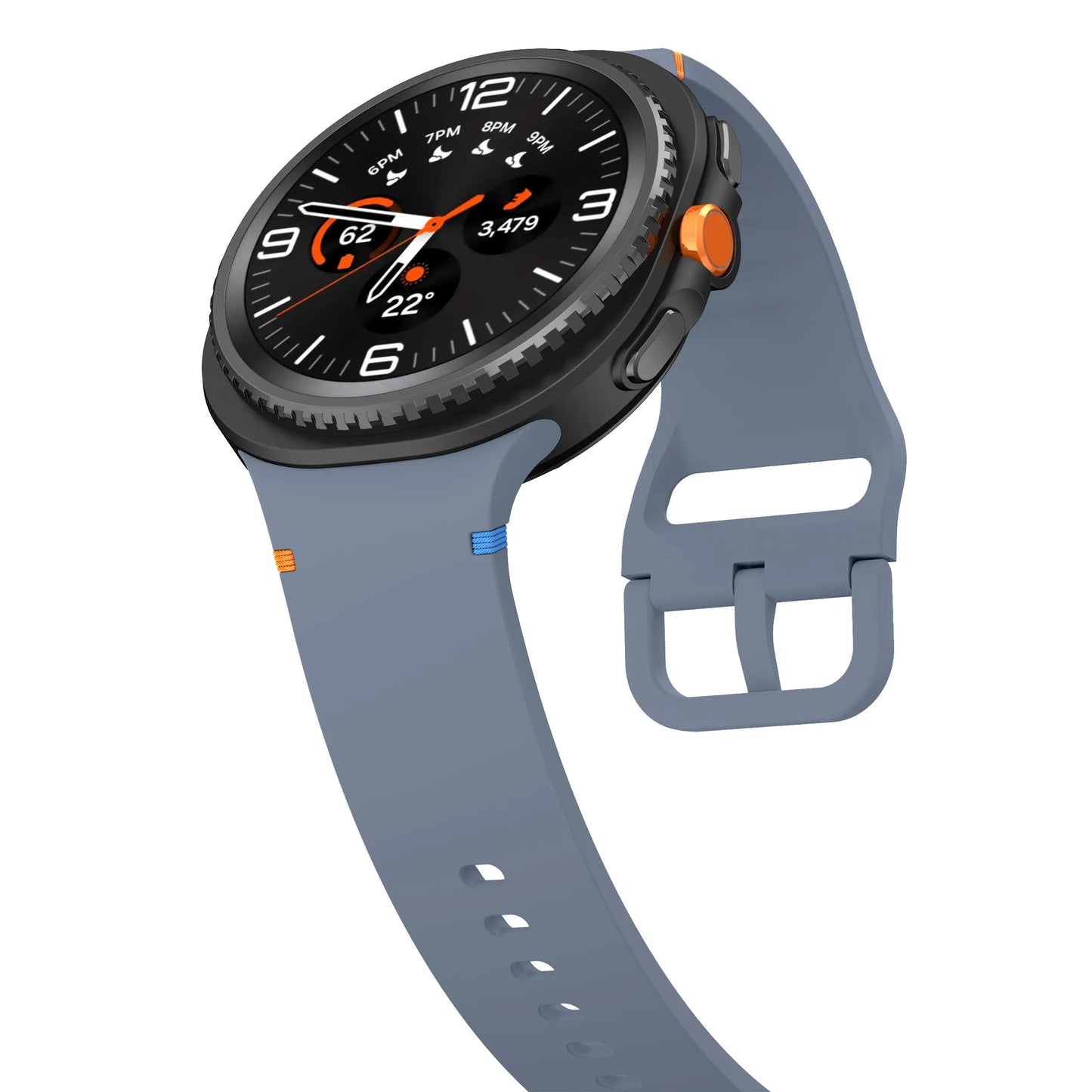 Atmungsaktives Silikon-Armband für Smartwatches 40/44 mm Komfort