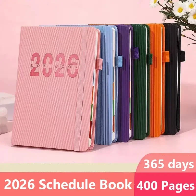 A5 Planer 2026 Notizbuch 400 Seiten – 365 Tage Agenda für Büro Schule