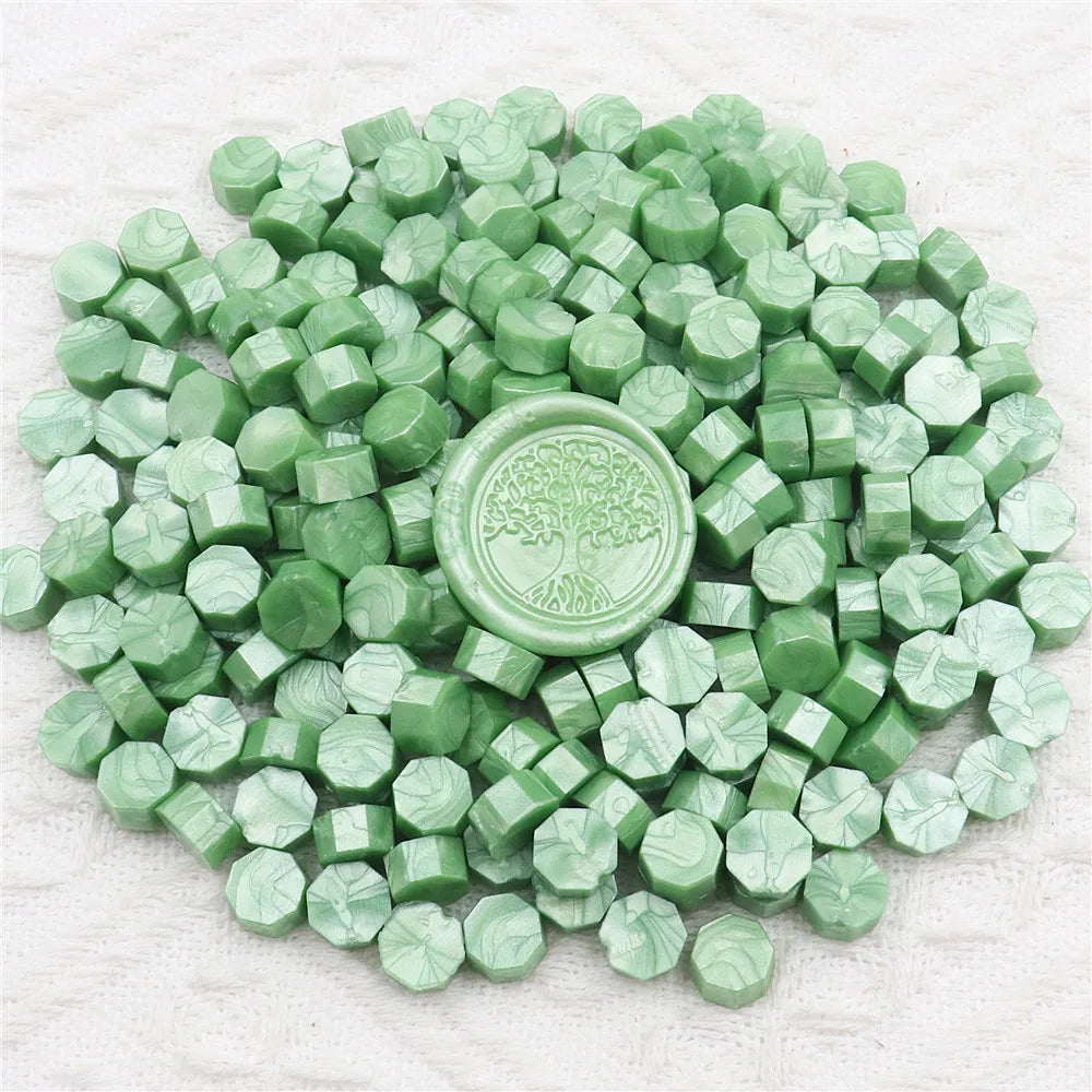 Vielseitige achteckige Siegelwachsperlen für handgemachte Dekorationen