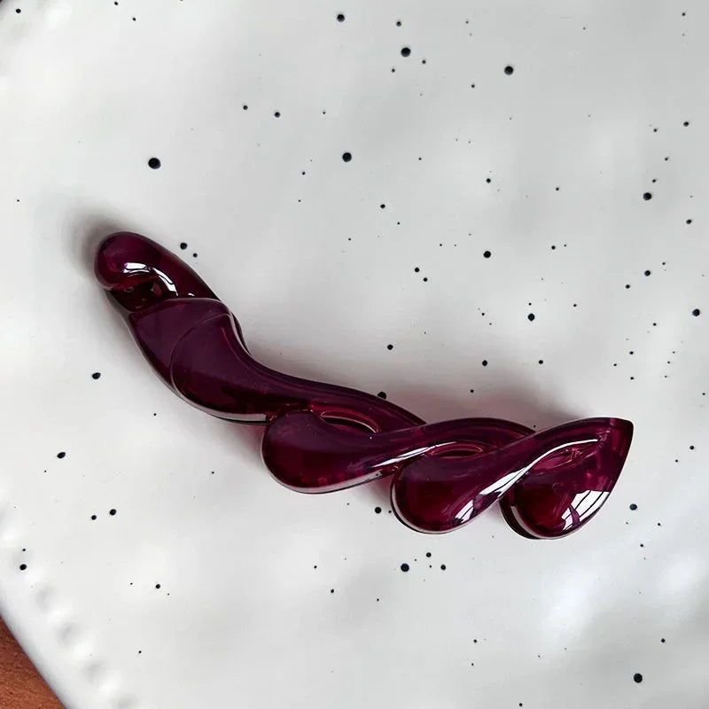 Leichte Bananen Haarspange für ordentliche hohe Pferdeschwänze