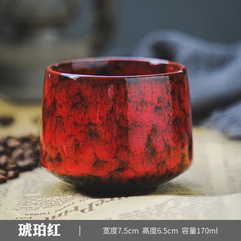 Kleine Keramik Kaffeetasse mit persönlichem Handwärmer-Yabubestshop