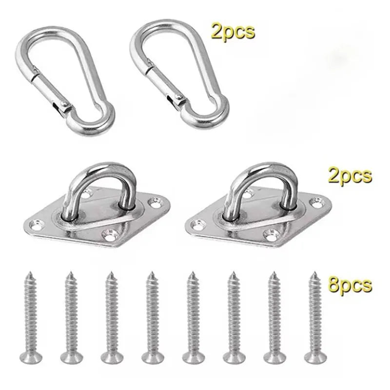 2er Set Edelstahl Haken Wand Deckenmontage Schaukelstuhlhalter sicher