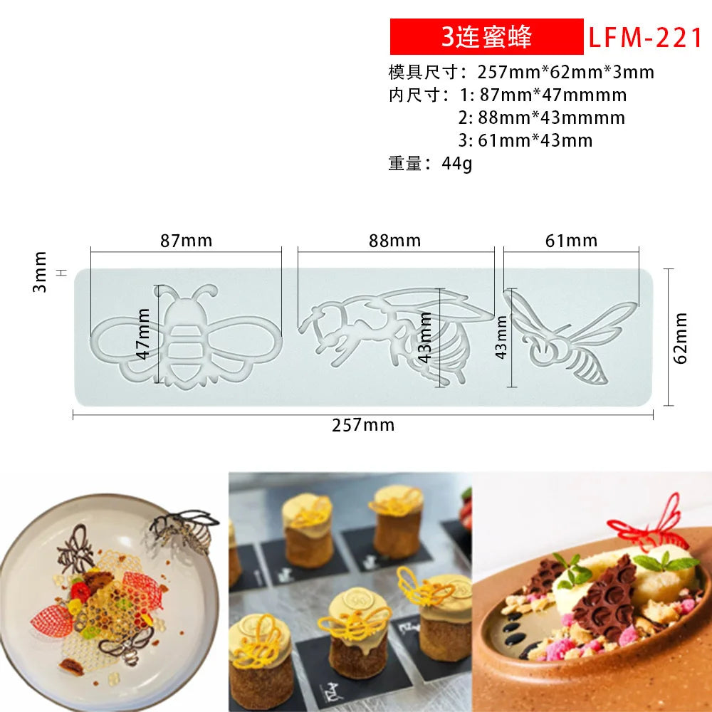 Vielseitige Silikon Kuchenform für dekorative Spitzen und Muster
