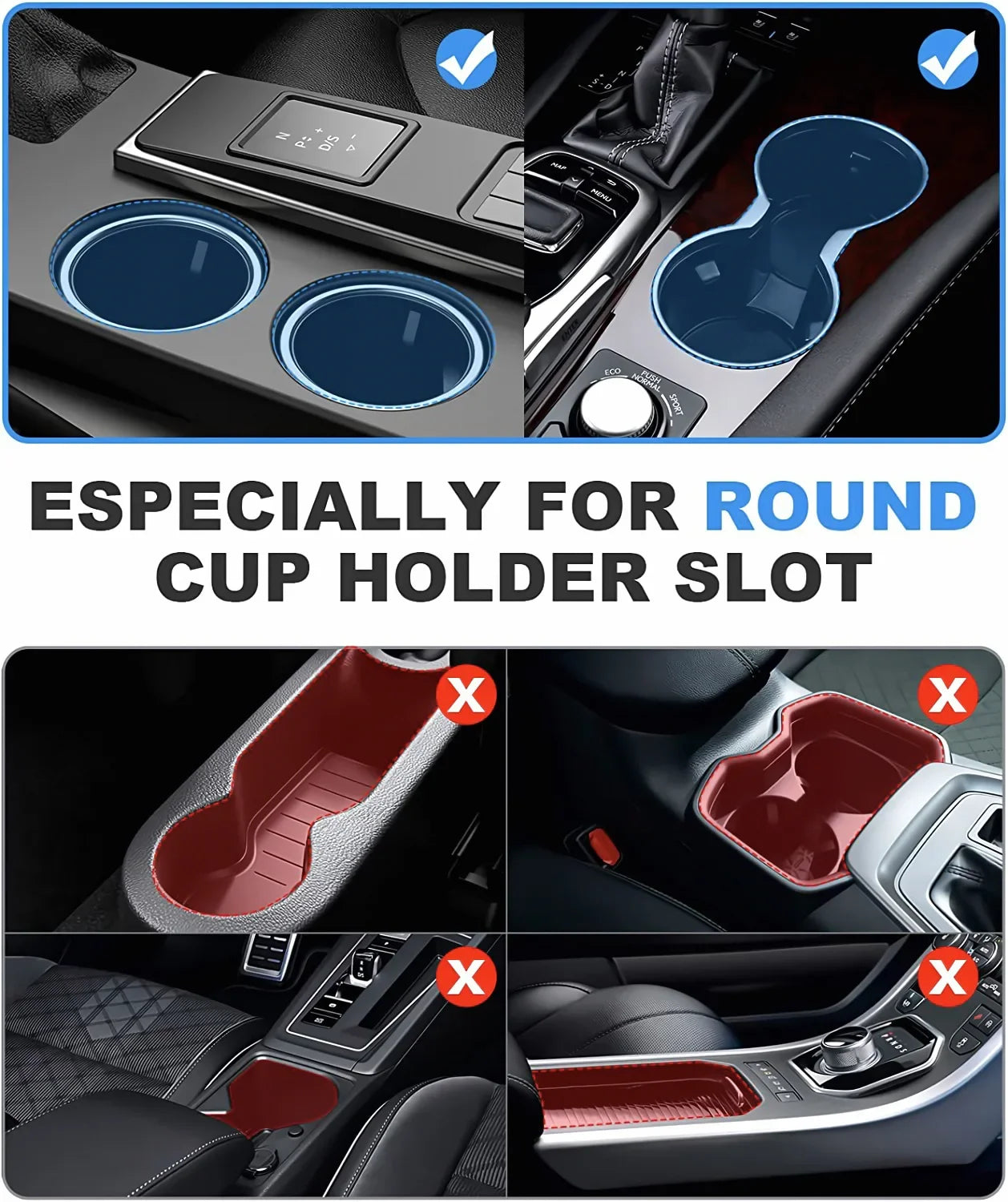 Großer verstellbarer Getränkehalter für das Auto