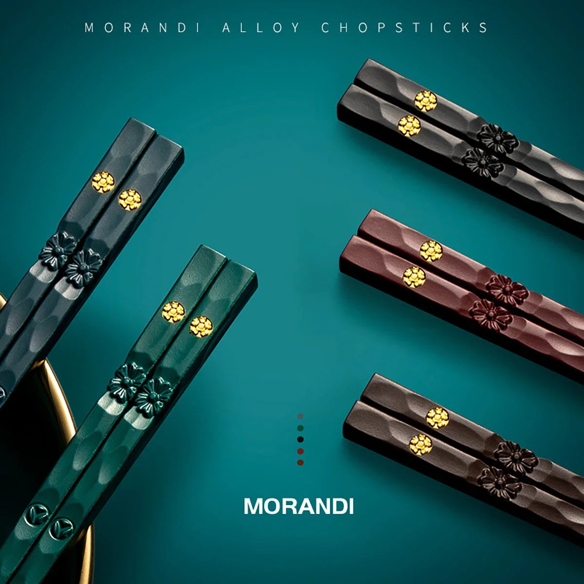 5 Paar Koreanische Essstäbchen – Wiederverwendbar, Spülmaschinenfest, Rutschfest