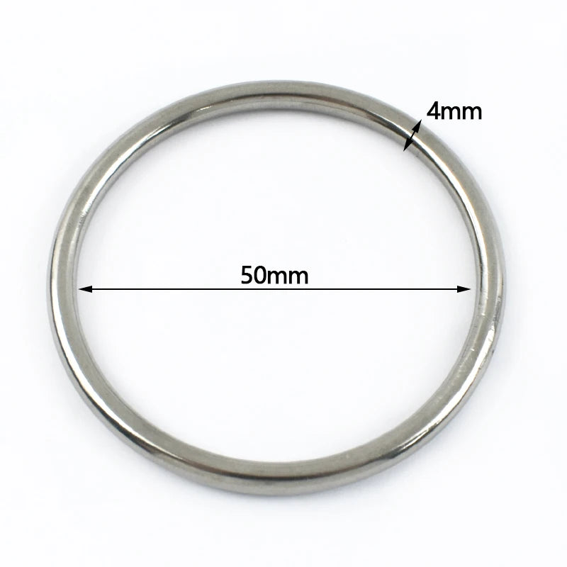Edelstahl O-Ring Schnallen 15-100mm für Taschen Gurtband Schlüsselanhänger
