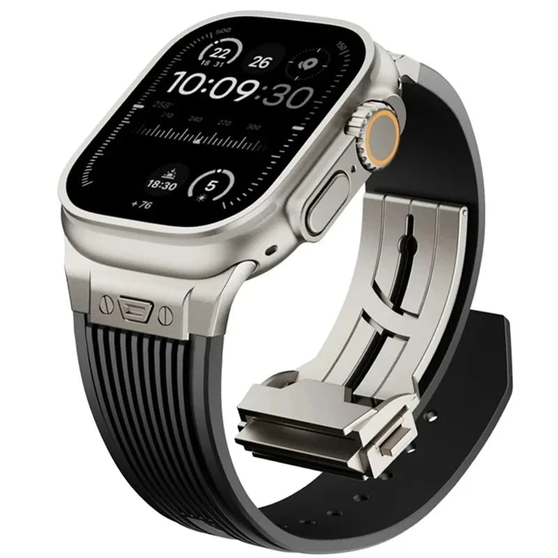 Sport-Silikonarmband für Apple Watch Ultra und Serie 11, 49 46 45 44 mm-Yabubest - Home & More