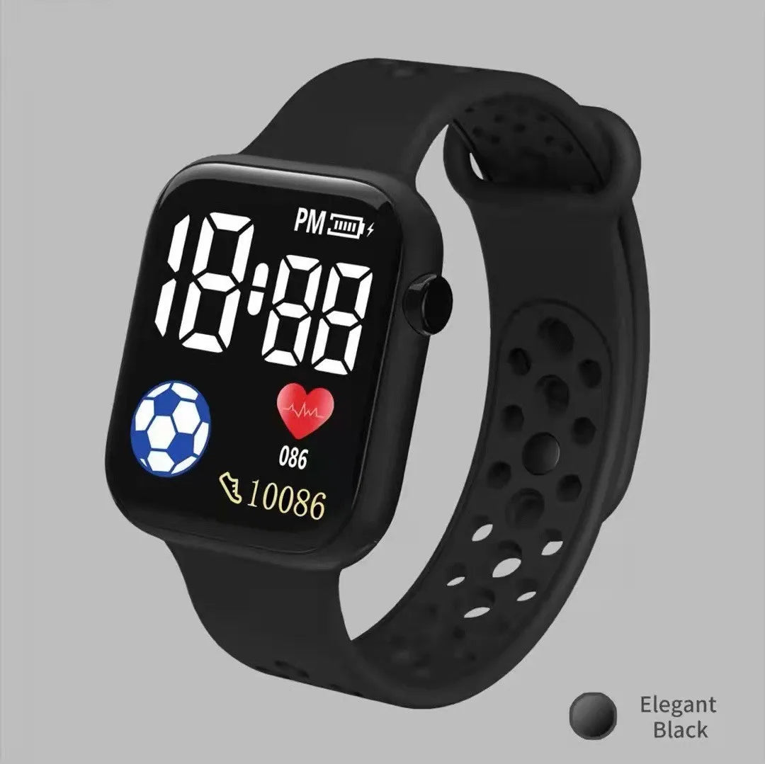 Wasserdichte digitale Kinder-Armbanduhr mit LED-Anzeige und Kalender