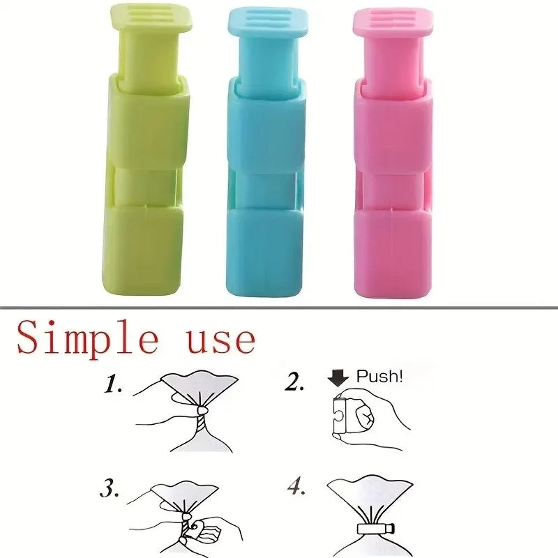 10er Set Lebensmittelclips für Snackbeutel - Feuchtigkeitsdicht & Frischhaltung