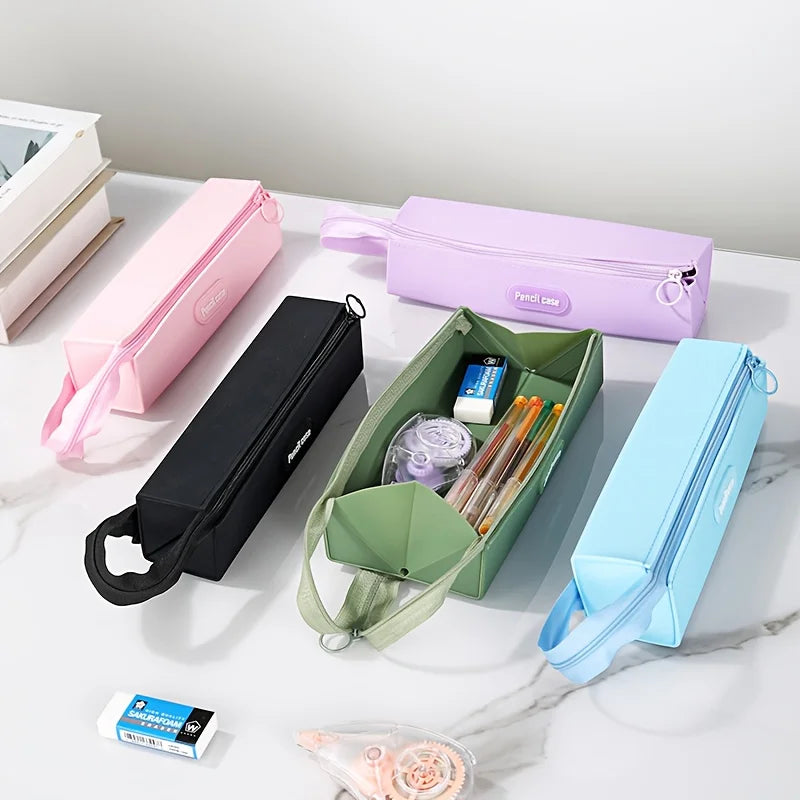 Langlebiges 1-teiliges Silikon Federmäppchen für Schule und Büro