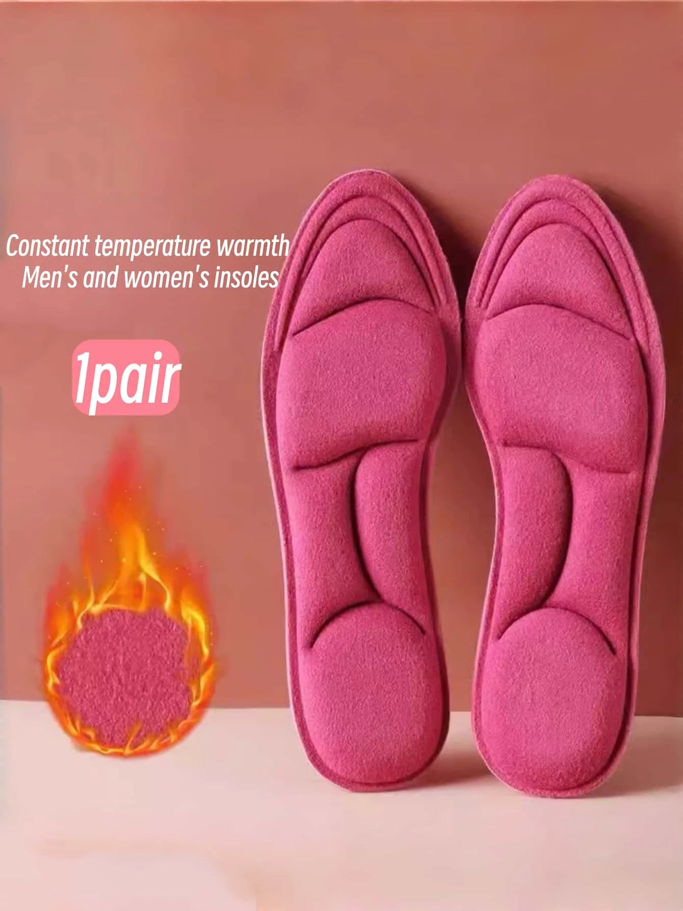 Warme Einlegesohlen für Damen und Herren mit angenehmer Temperatur