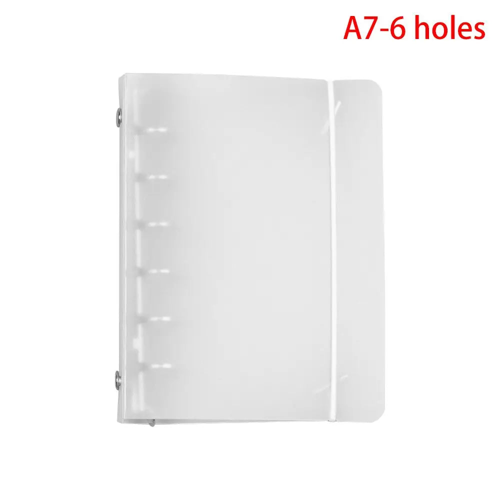 Matt durchscheinende PP Notizbuch Huelle Ringordner A4 B5 A5 A6 A7