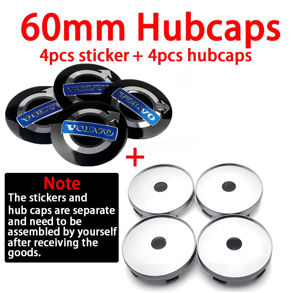 4er Set 56 60mm Rad Center Caps Felgen Abdeckungen Auto Zubehör