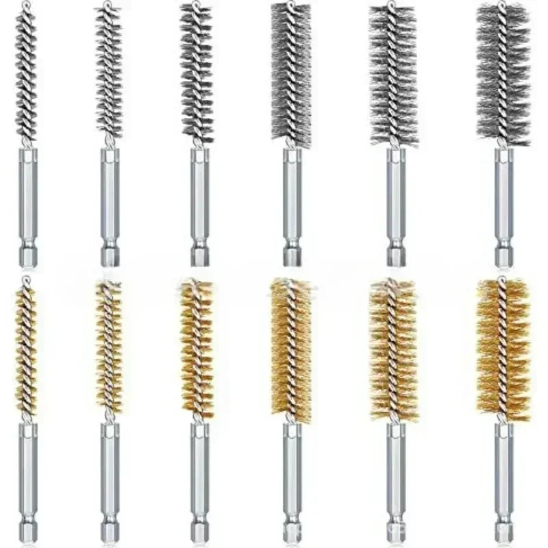 Effektive 8–19 mm Drahtrohr-Reinigungsbürste aus Edelstahl - Kupfer für Maschinenpflege