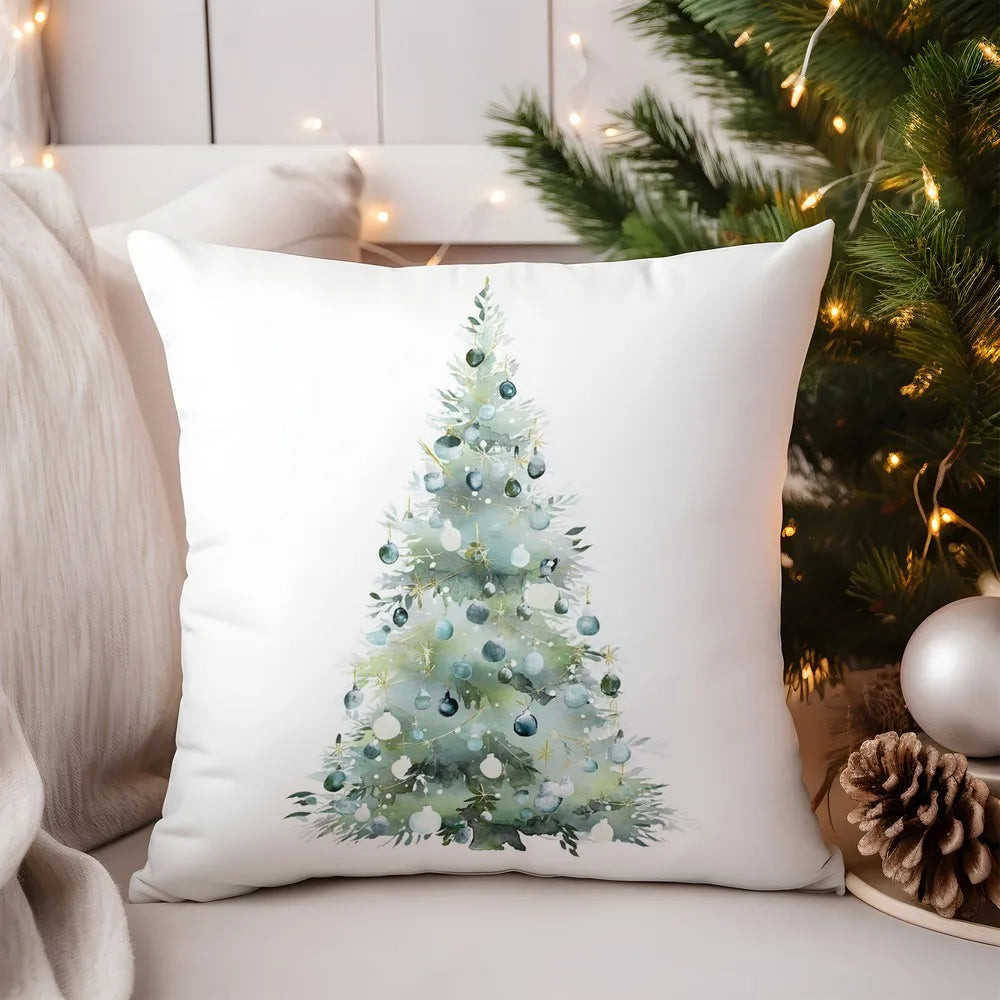 Gemütlicher Kissenbezug mit niedlichem Rehkitzmuster für Zuhause