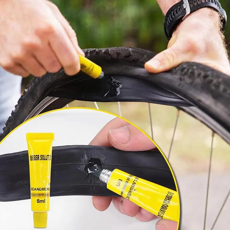 Notfall Reifen Reparaturset für Fahrrad - Motorrad – Tragbar Schlauch Flickzeug