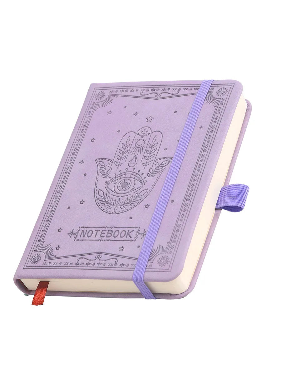 Liniertes A6 Leder-Notizbuch mit Hardcover für stilvolles Schreiben