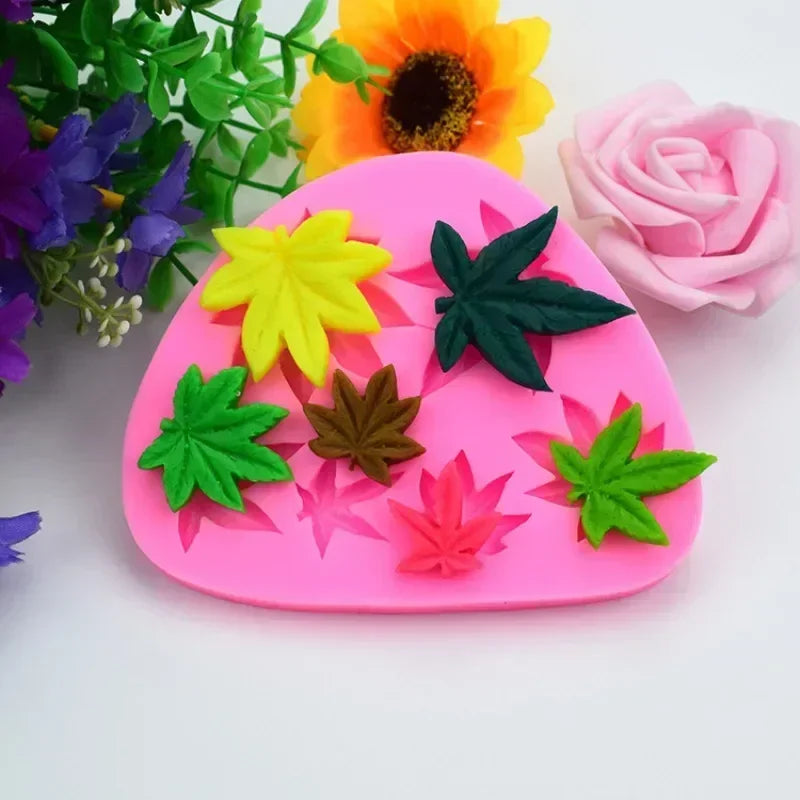 Ahornblatt Silikonform für Kuchen Schokolade Dessert Dekoration DIY