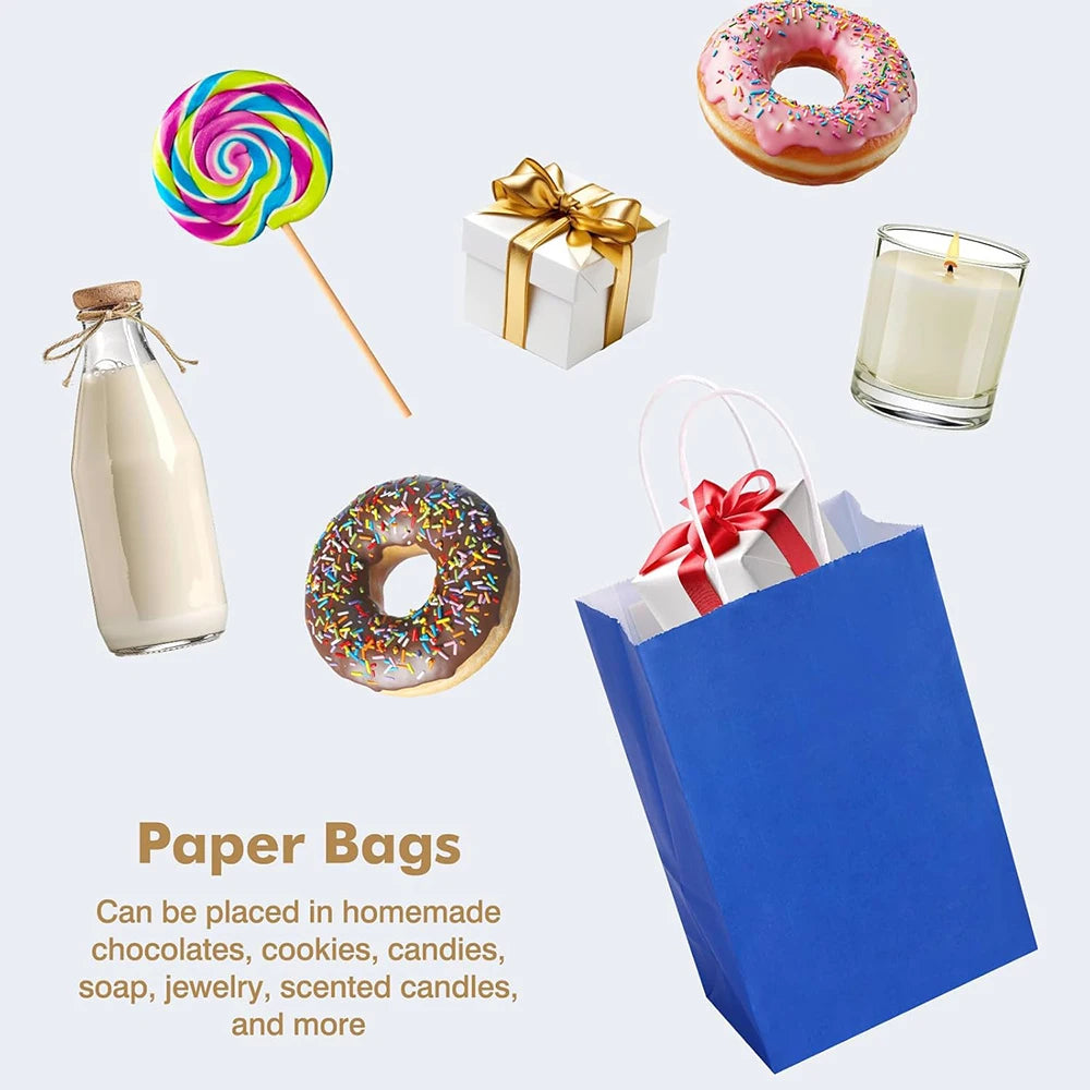 Vielseitige Kraftpapier Geschenktüten mit Griffen für Anlässe