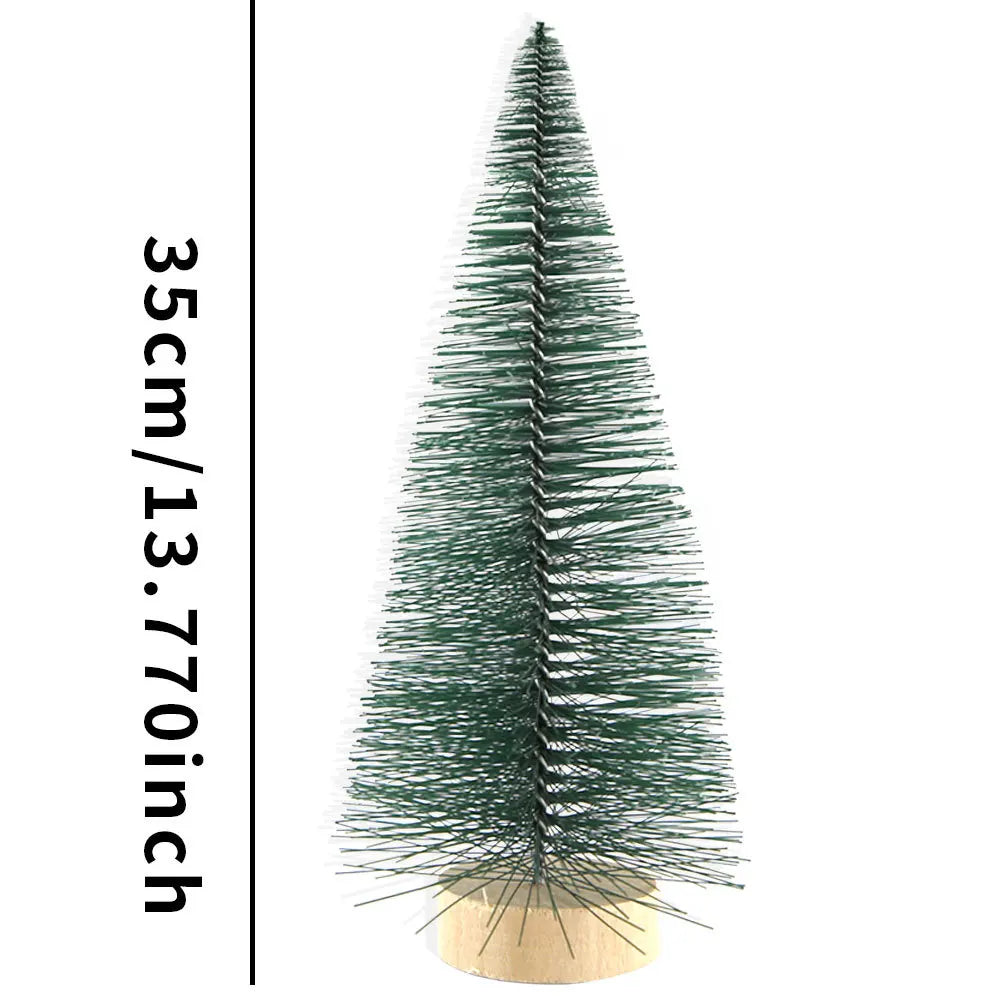 Mini-Weihnachtsbäume und Flaschenbäume für festliche Tischdekoration