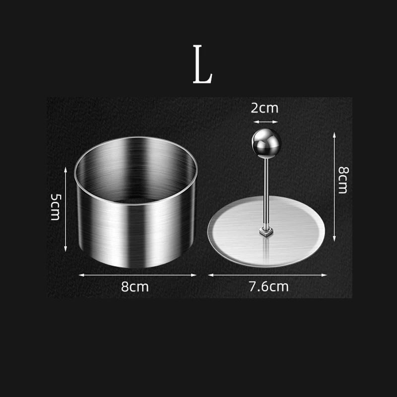 Edelstahl Kuchenmousse Ring mit Deckel für präzises Formen und Dekorieren
