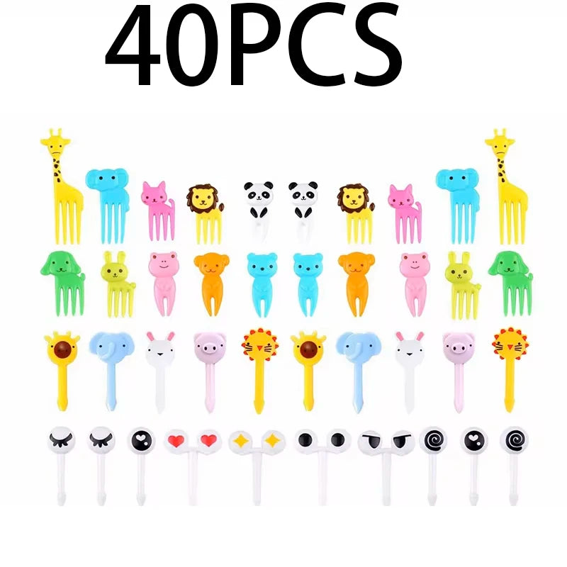 Mini Lebensmittel Picks Cartoon Tier für Kinder Bento Lunchbox Zubehör