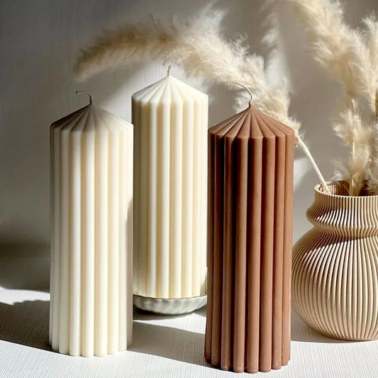 Nordic Stil Zylindrische Acryl Kerzenform DIY Geometrisches Design
