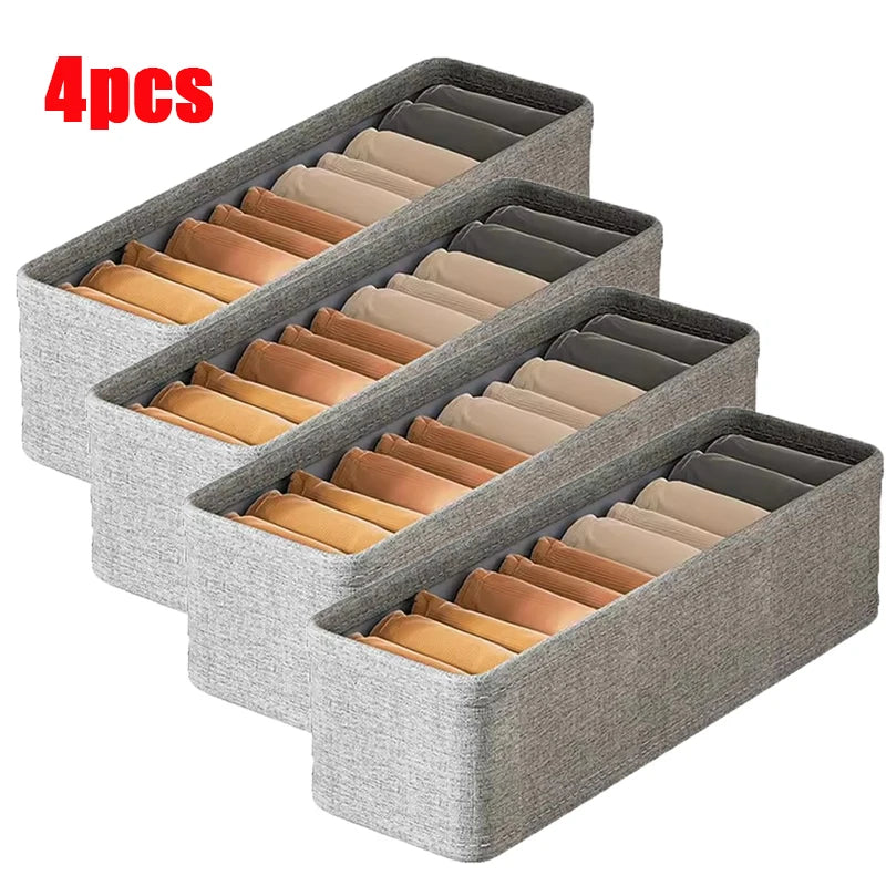 Schubladen Kleiderschrank Organizer 1 2 4 Stück Polyester 33x11x11cm