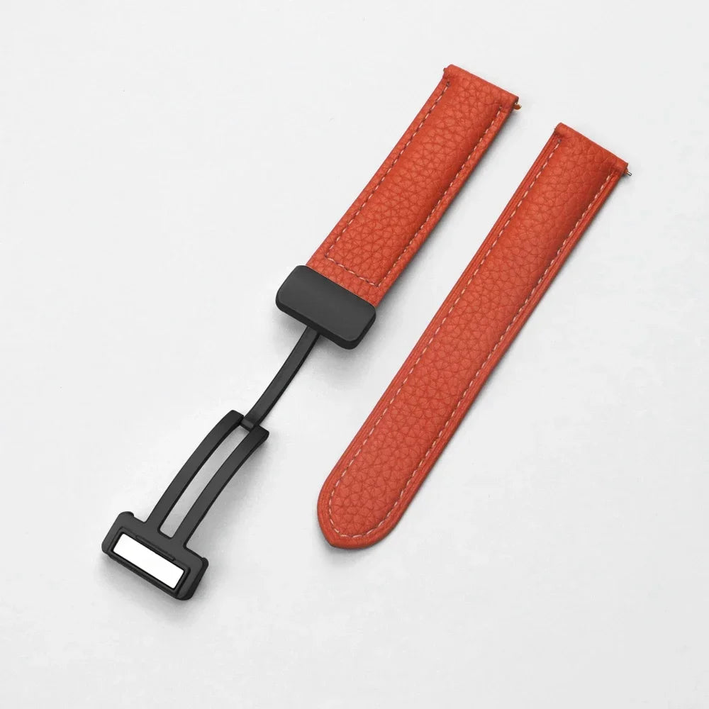 22 mm Lederarmband mit Magnetschnalle für Xiaomi Redmi Watch