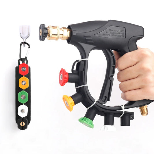 Leistungsstarkes Hochdruckreiniger-Düsenset 5/7 Stück mit Halter bis 4000 PSI